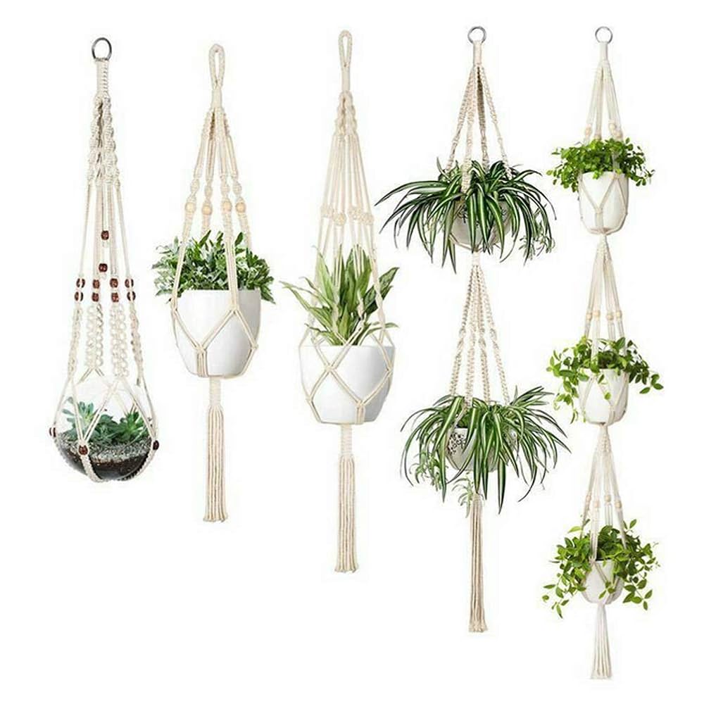 Amazon.co.jp: Amandakasa 植物ハンガーネット 5セット 鉢